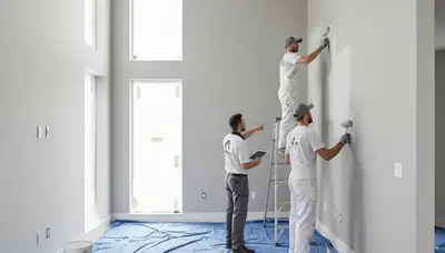 Boise, ID interior house painters applying fresh paint in a home for a clean, durable finish